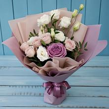 Букет цветов из:  Розы и Лизиантусы #REPLACE_PRED# Яреге