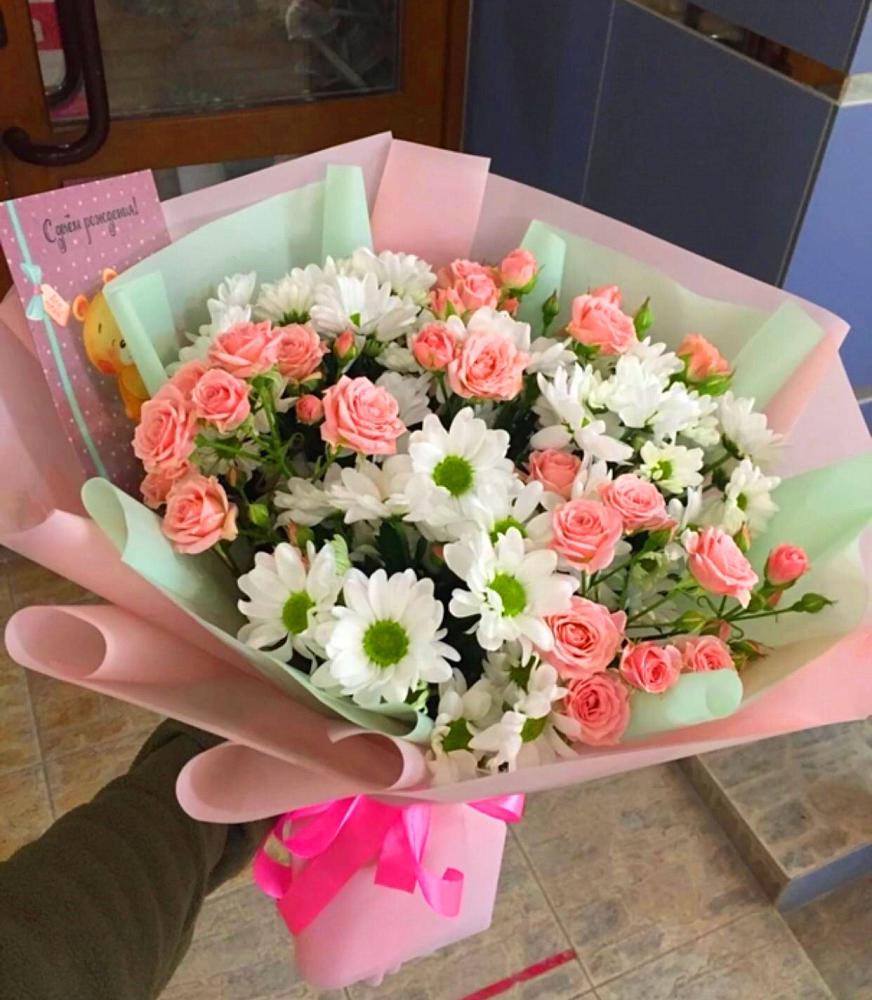 Букет цветов из: Розы и Хризантемы в Яреге