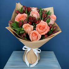 Букет цветов из:  Розы и Альстромерии #REPLACE_PRED# Яреге