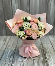 Букет цветов из:  Гвоздики, Розы и Хризантемы в Яреге