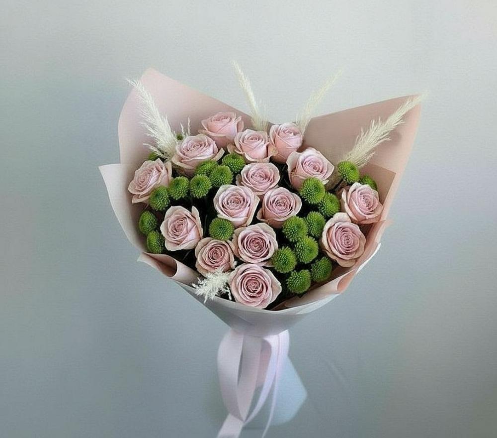 Букет цветов из: Розы и Хризантемы в Яреге