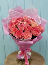Букет 15 Розовых роз Равель #REPLACE_PRED# Яреге