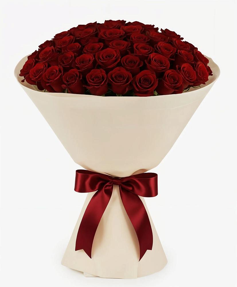 Букет 101 Бордовая роза Блэк Бакарра в Яреге