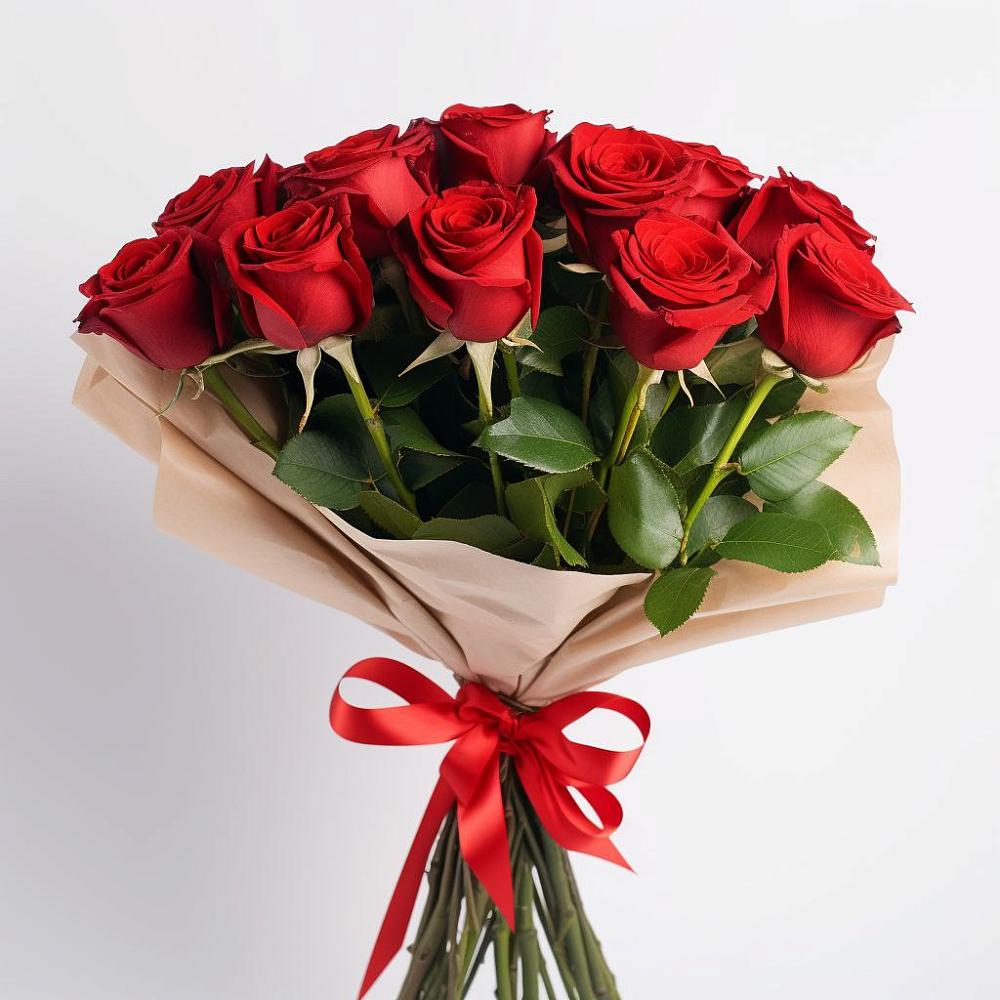 Букет 11 Красных роз Эдлесс Лав в Яреге